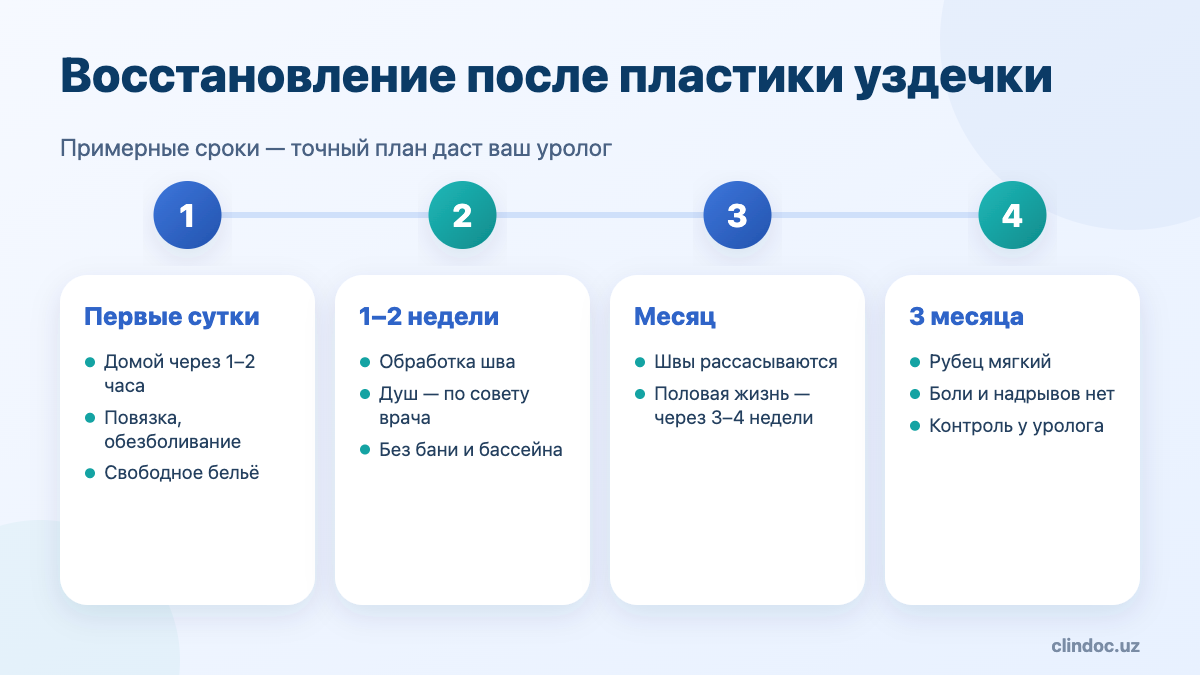 Восстановление после пластики короткой уздечки: первые сутки, 1–2 недели, месяц, 3 месяца — таймлайн